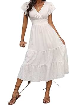 ZWTYSS Maxi Dresses For Summer Womens Women Casual Solid