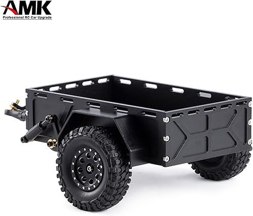 Miniatura 4 de Remolque TRX4M de aluminio para transportar detrás del coche con soporte de enganche y receptor 118 Escala Accesorios para 116 118 124 RC Crawler