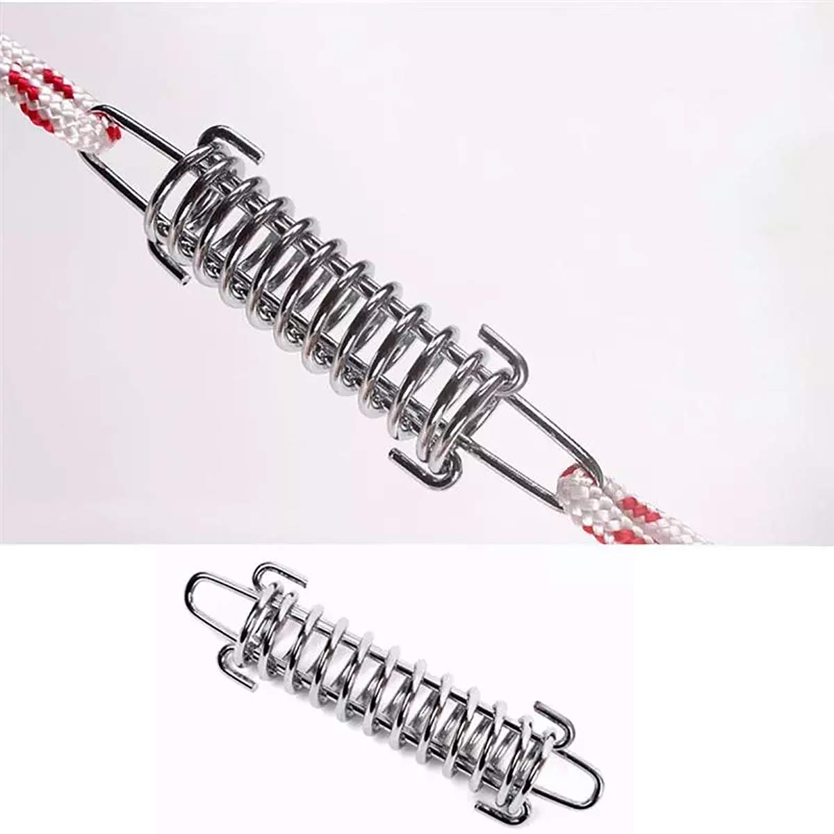 Muelle Tensor Resortes de Tensión - 4 Piezas Muelle Traccion de Metal para Tiendas de Campaña, Accesorios de Camping y Montaje Seguro para Toldos