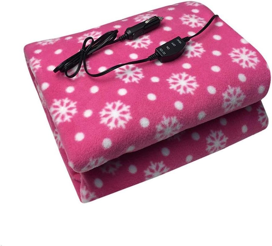 FFLJT 12V Car Heating Blanket Lattice Energy Saving Warm Autumn and Winter Car Electric Blanket for Cold Weather Car Heater : Automotive
