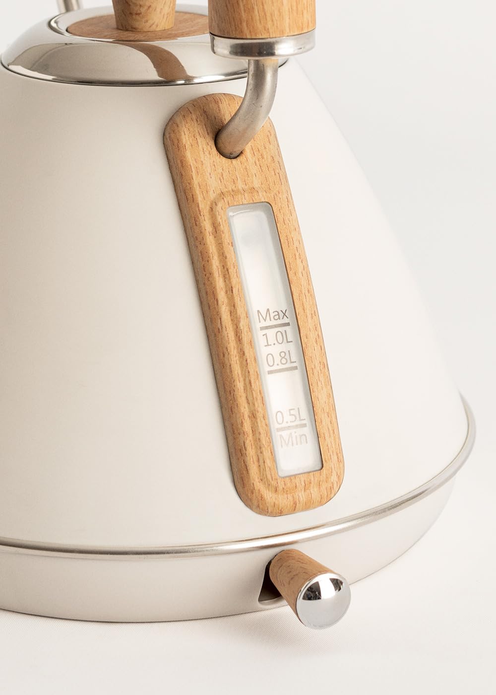 Toaster Wasserkocher Set Cremeweiß Retro 1L