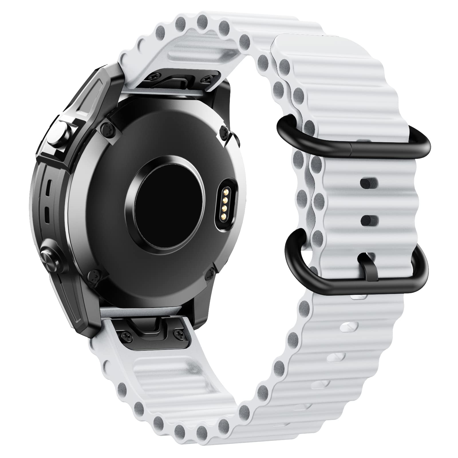 Bracelet silicone Garmin Fenix 6X étanche à fixation rapide - 8