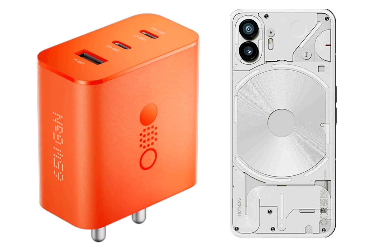 CMF Original 65W GaN Charger, Nothing Charger 3-in-1 Type C Fast Charging Adapter for Nothing Phone 2a/Phone 2/Phone 1, Supports Other Type-C Devices -Orange (B0DG2Q7JDW) Amazon Price History, Amazon Price Tracker