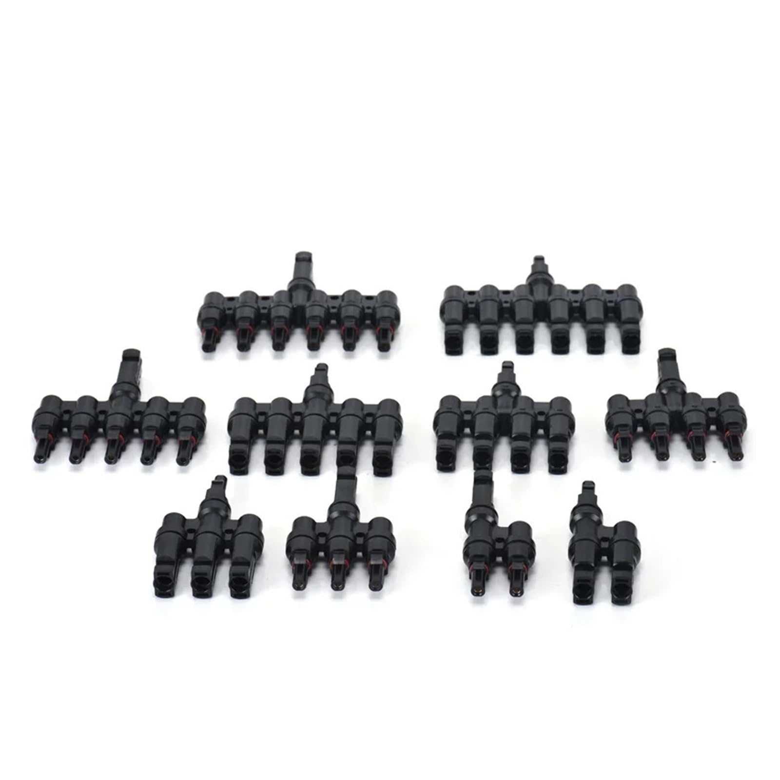 Conector solar fotovoltaico Y/T tipo 30A 1000V 3 4 5 6 Kit de rama 7 vías for Cable PV/MC módulo batería 2,5/4/6mm²(MC4-T7,5 SETS)