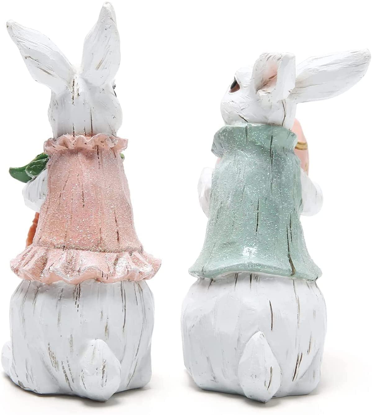 Nuove decorazioni di Pasqua uova di Pasqua Bunny, coniglietto in resina statua decorazione da collezione, primavera Home Decor Bunny Egg Gift (Pasqua) (C)
