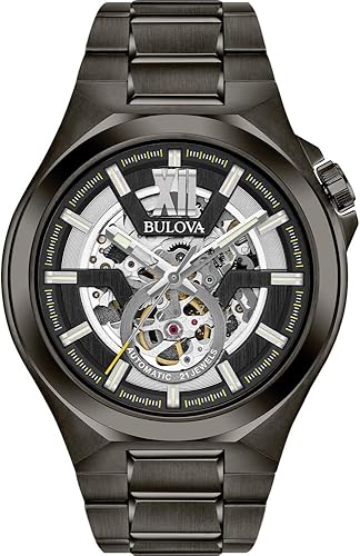 Bulova Reloj clásico Maquina automático de apertura abierta para hombre