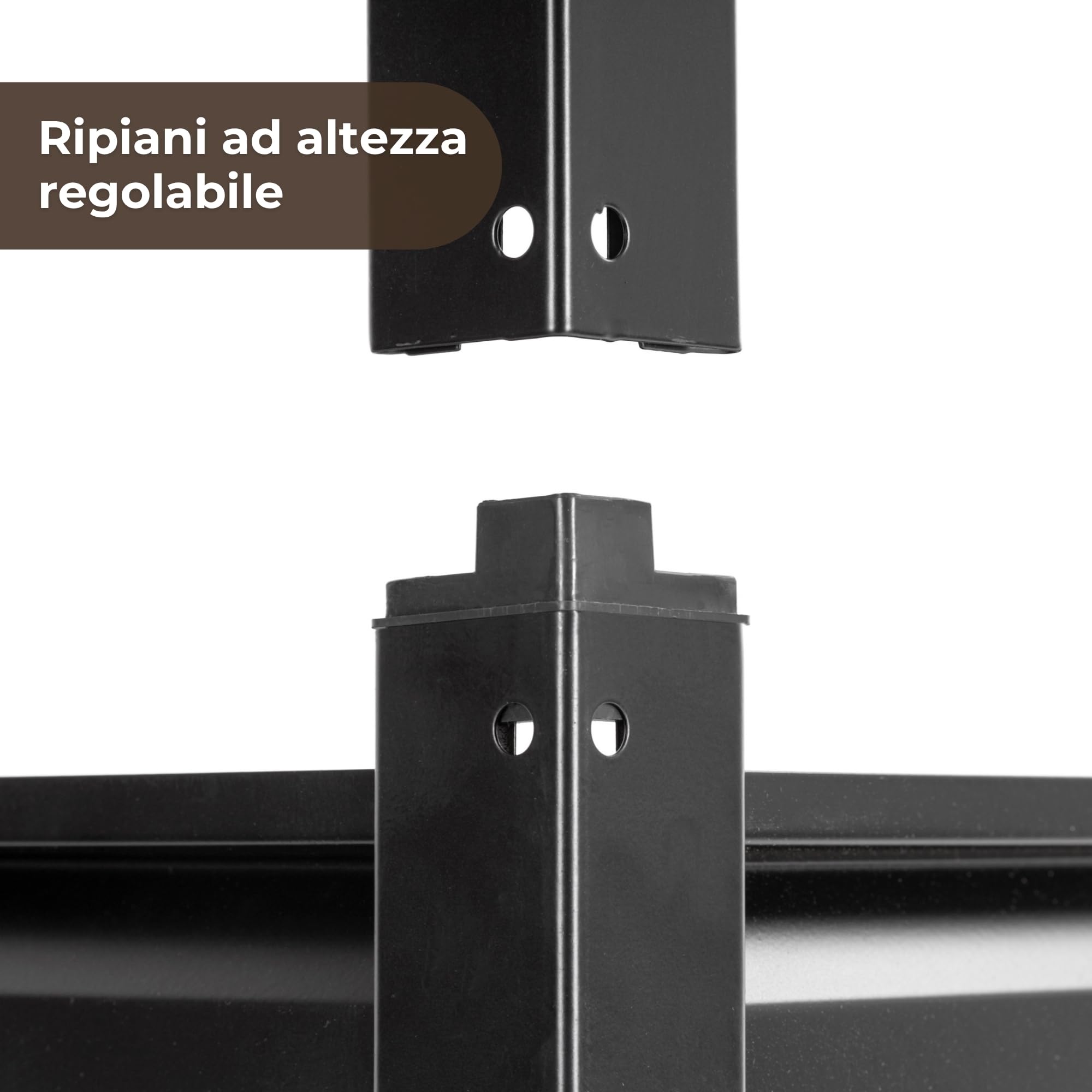 SPRINGOS Scaffalatura per carichi pesanti, 200 x 120 x 40 cm, con 5 ripiani in MDF, portata fino a 750 kg, in metallo zincato, regolabile in altezza, divisibile, per garage, officina, magazzino