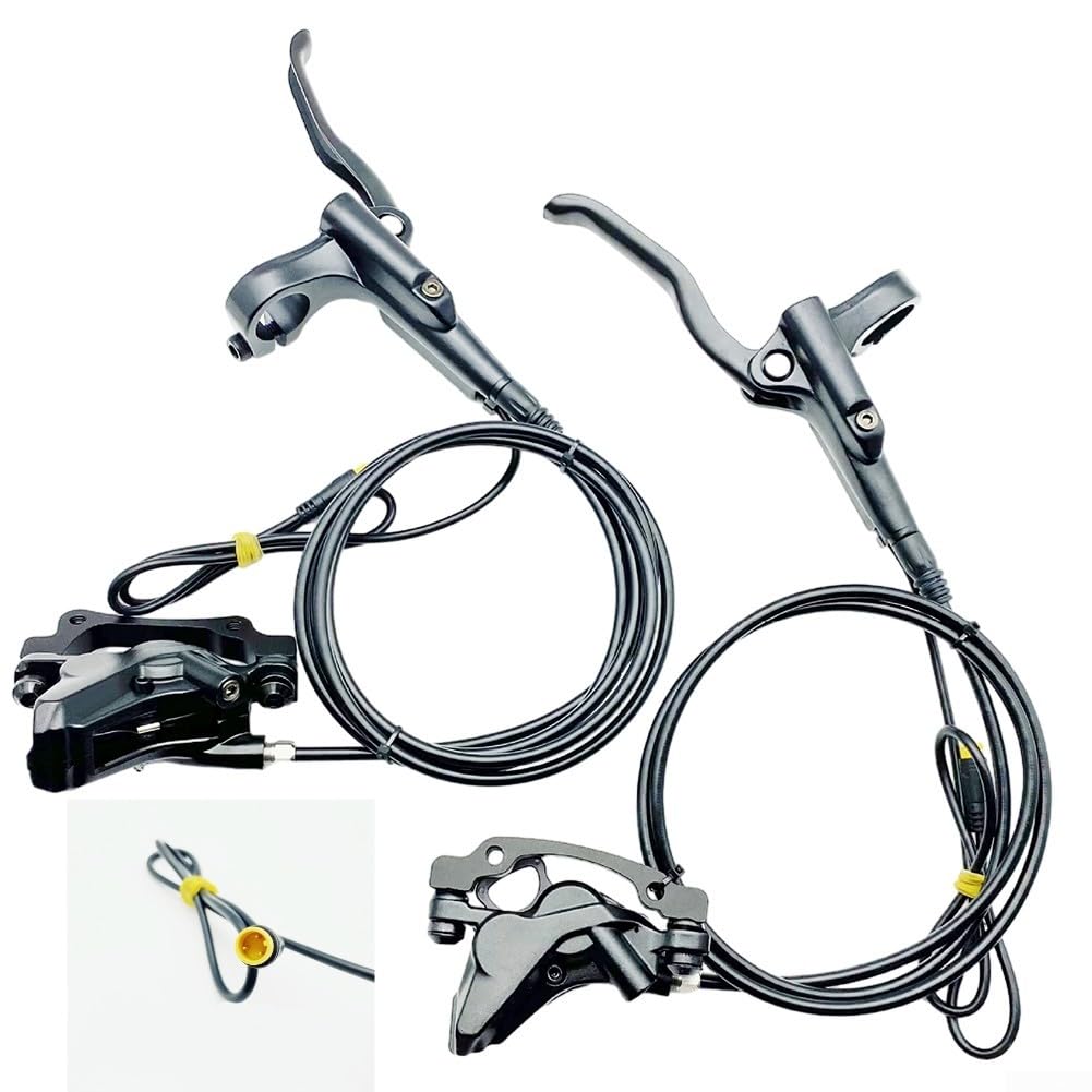 Kit de frein hydraulique pour vélo électrique avec étriers à 4 pistons et capacité d'arrêt pour Bafang, BBS01, moteurs d'entraînement BBS02