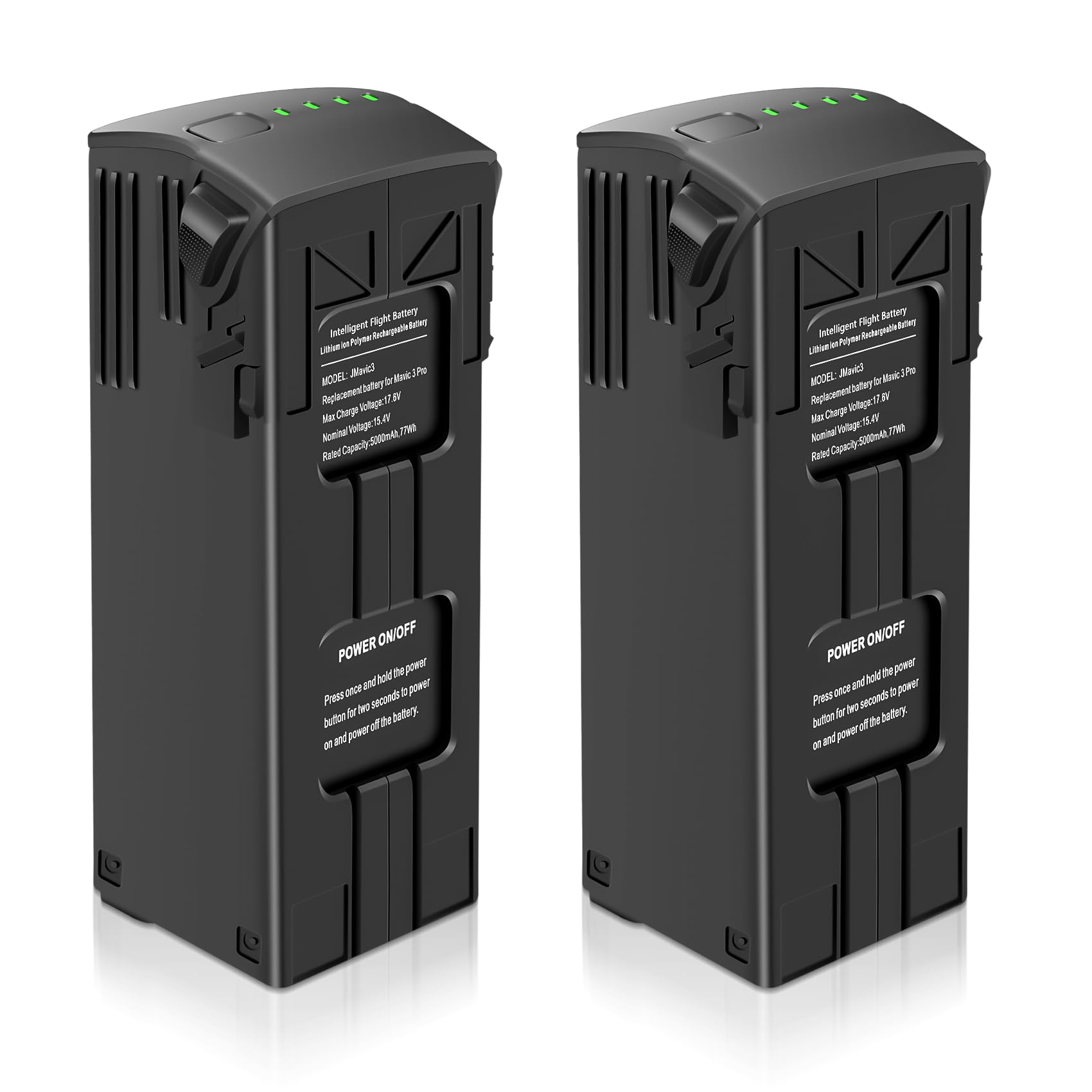 Intelligent Flight Mavic 3 - Batteria ricaricabile da 5000 mAh, tempo di volo massimo 46 minuti, compatibile con drone Mavic serie 3, confezione da 2
