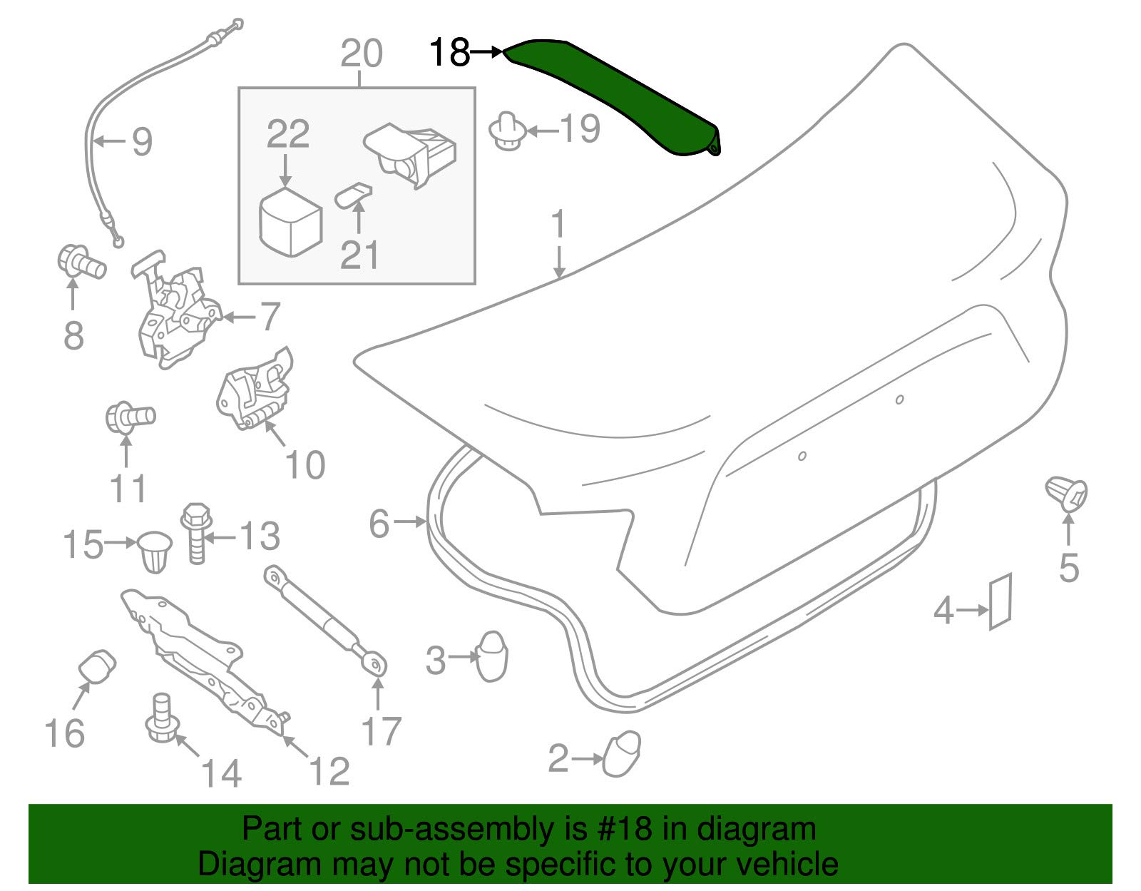 Amazon.com: Subaru 94511CA040 Trunk Lining : Automotive 