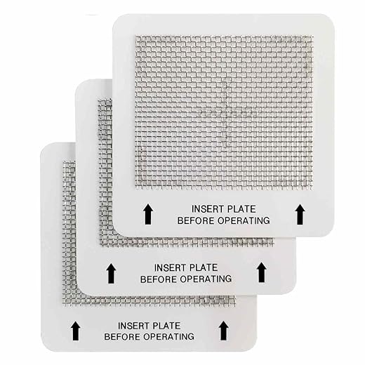 Universal Ceramic Ozone Plates for Generic Ozone Generators Washable Purification Air Purifier, 4.5" x 4.5" Inches Replacement Ozone Plates (3Pack)