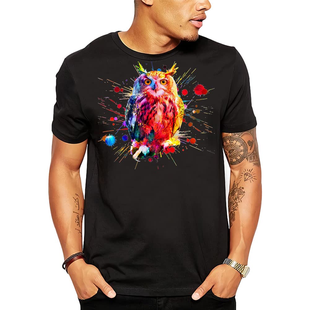 PengzitouMen's Animal Graphic Tees, Cool Novelty Funny T Shirts for Men