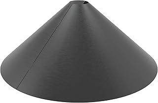 MEKKAPRO Squirrel Baffle Blocker, Wrap Around, 18-Inch - Black Powder Coated Steel, Bird Feeder Station Protection, Wrap Guard, Squirrel Stopper Protect and Deter Squirrels Rodents Chipmunks