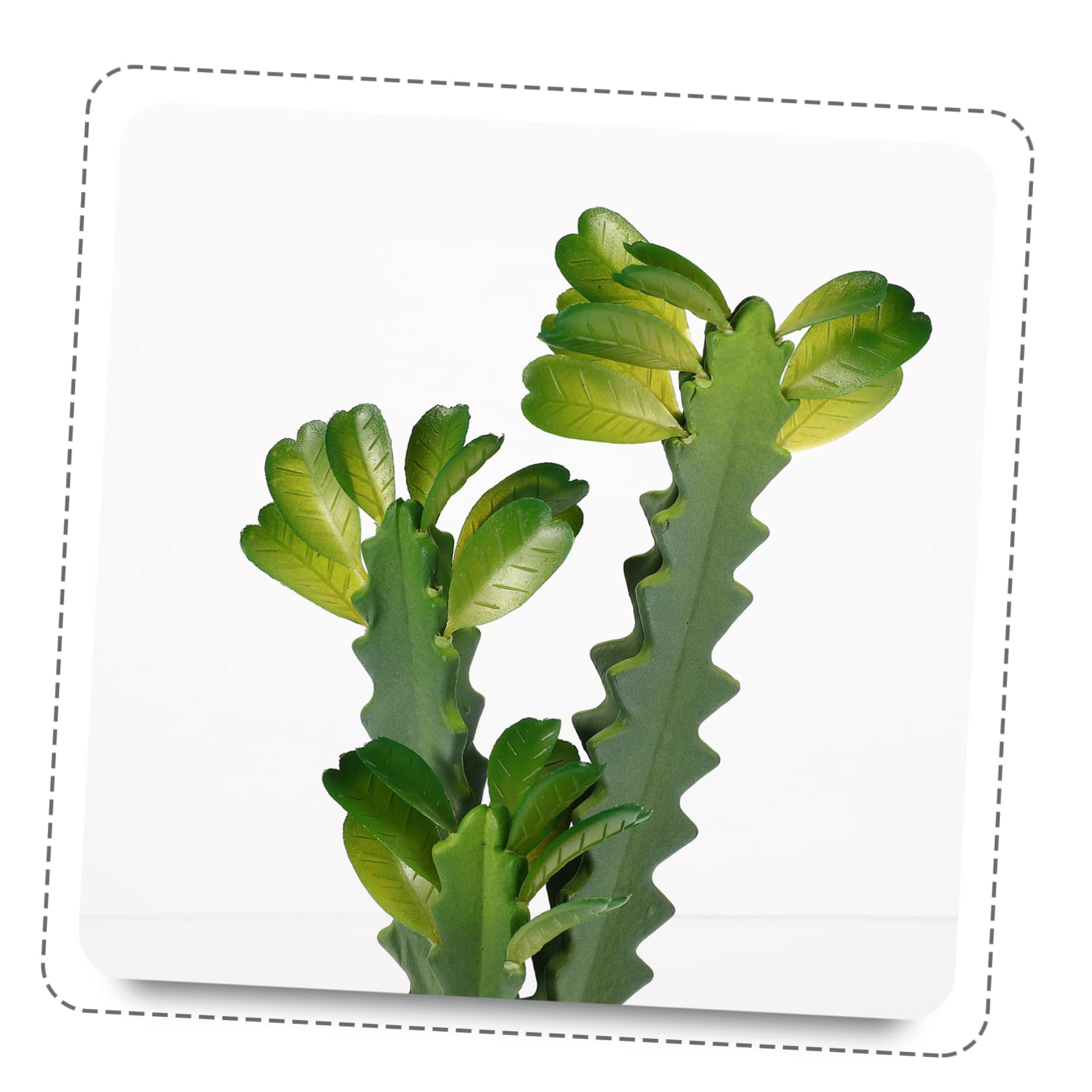 Sosoport 2pièces Plante De Cachette pour Lézard Fausse Plante Résine pour Terrarium Décoration Naturelle pour Reptiles Et Amphibiens pour Aquariums Et Terrariums