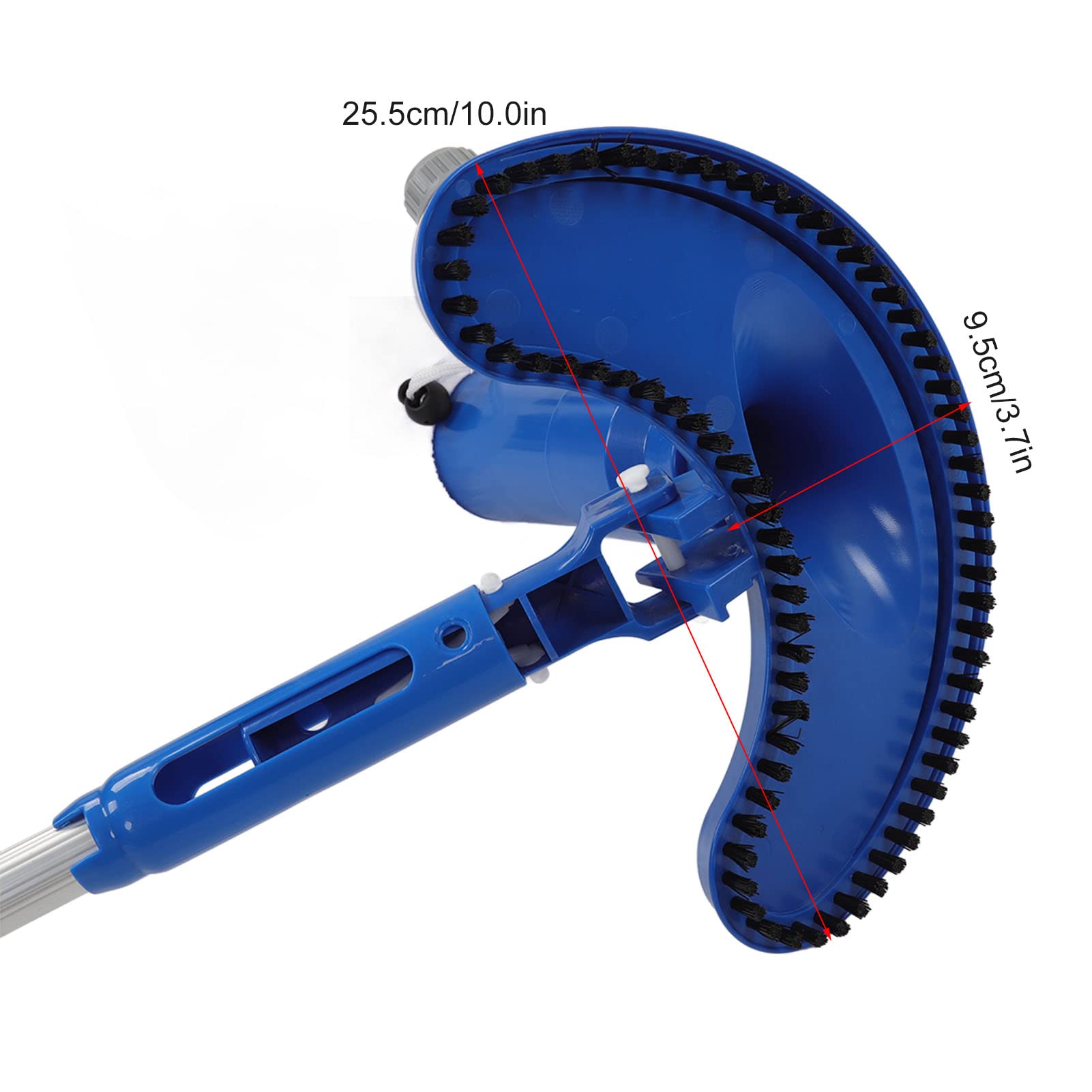 Aspirateur De Piscine Manuel Avec Tige Télescopique Et Tuyau Réglable - Pour Piscines Au Sol, Jacuzzis - Brosse Incluse