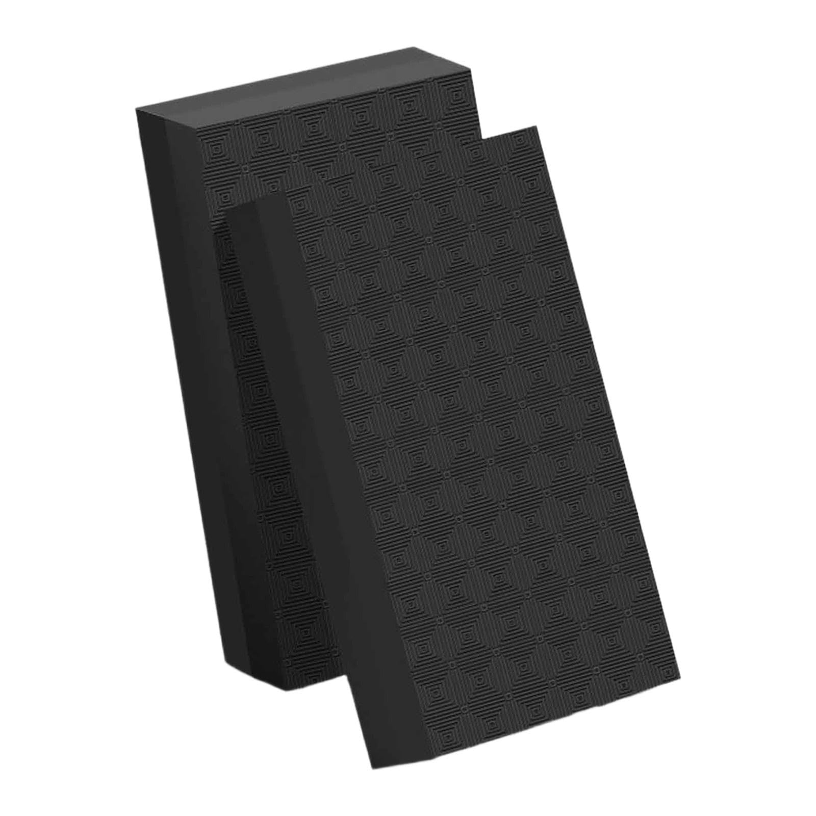 Fenteer 2Pcs Silence Weightlifting Crash Drop Pads Cushion Shockproof Floor Protection Deadlift Weight Mats for, Black 100x50x4cm — image 1