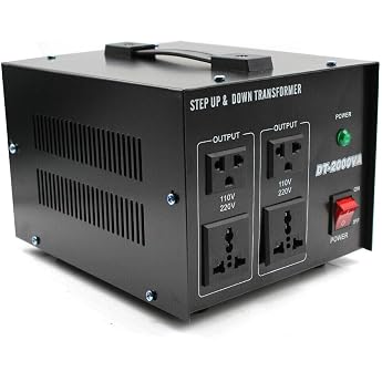 YMTDZ Transformer 1000W-2000W Voltage Converter Transformer 220V/240V to 110V Converter Current Converter for All Electronic and Electrical Devices 2000