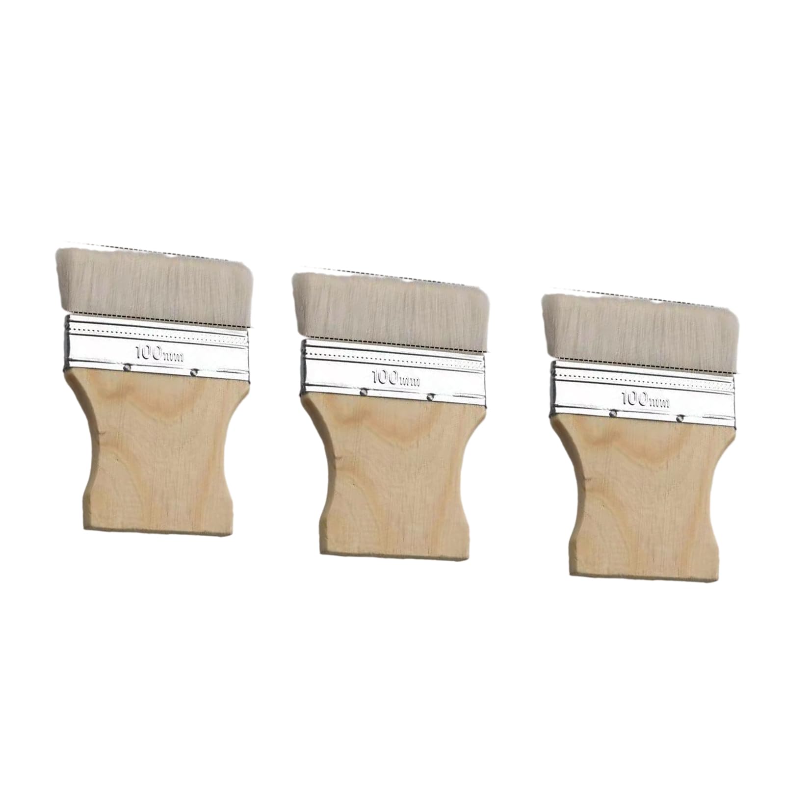 Of 3 Artist Brushes for Acrylic Oil Watercolor Painting Soft Wool Bristles with Cottonwood Handle Multipurpose Art Tools for Adults Kids Wool Bristle Paint Brushes Set