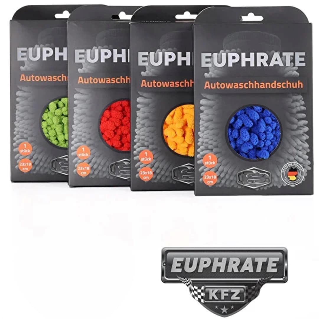 Euphrate Kfz Mikrofiber Arka Tarafı Mikrofiber Bez Oto Yıkama Eldiveni 23x18 E-13WH-2318-25