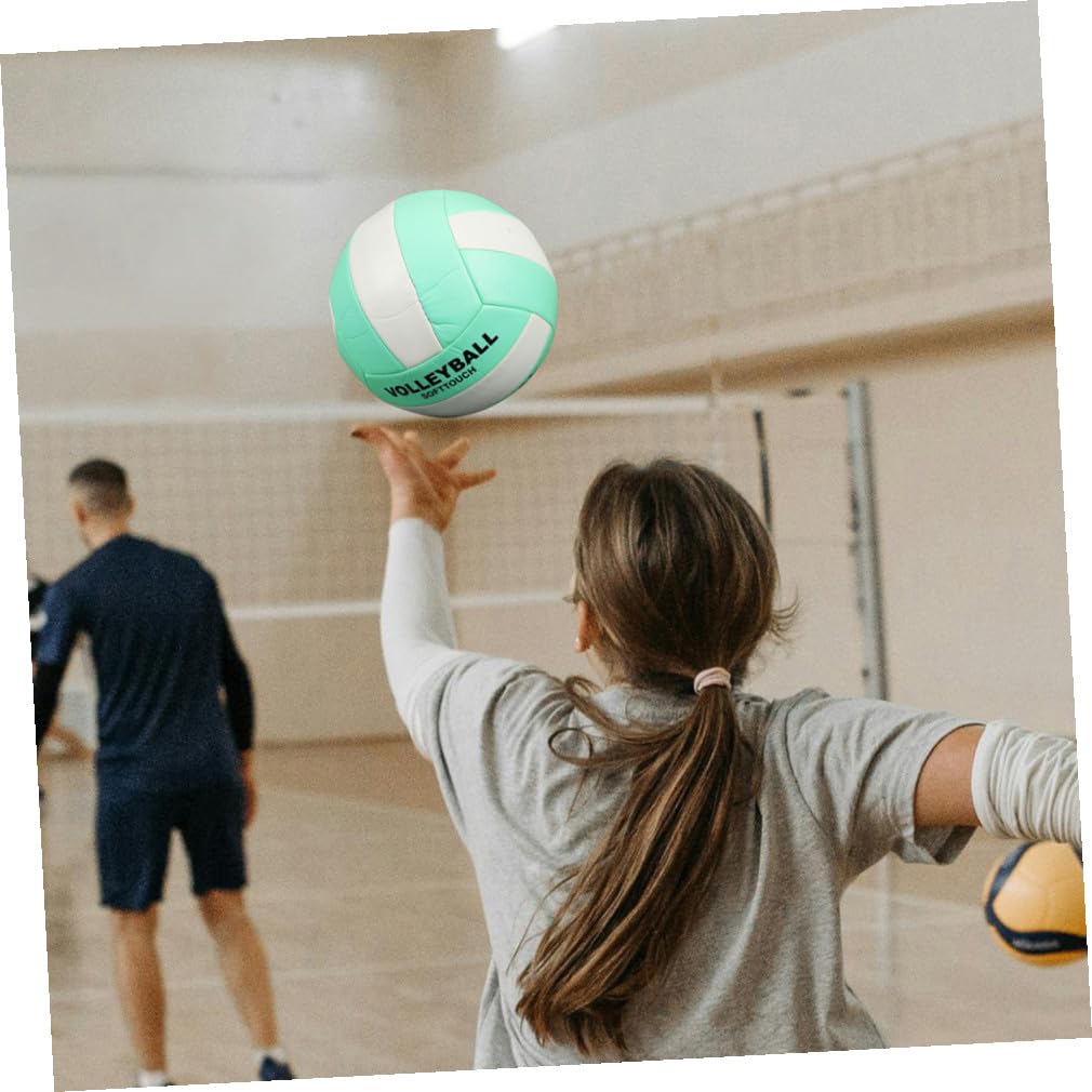 Balones de Vóleibol para Adultos Tamaño 5, 2 Piezas, Material PU Agarre Cómodo y Alta Resistencia, Ideales para Entrenamiento y Competiciones en Interiores