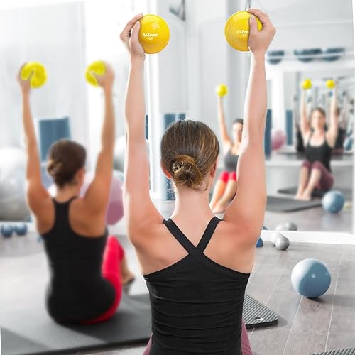 Miniatura 7 de Pelota tonificadora A2ZCare: minipelota blanda con peso (balón medicinal)