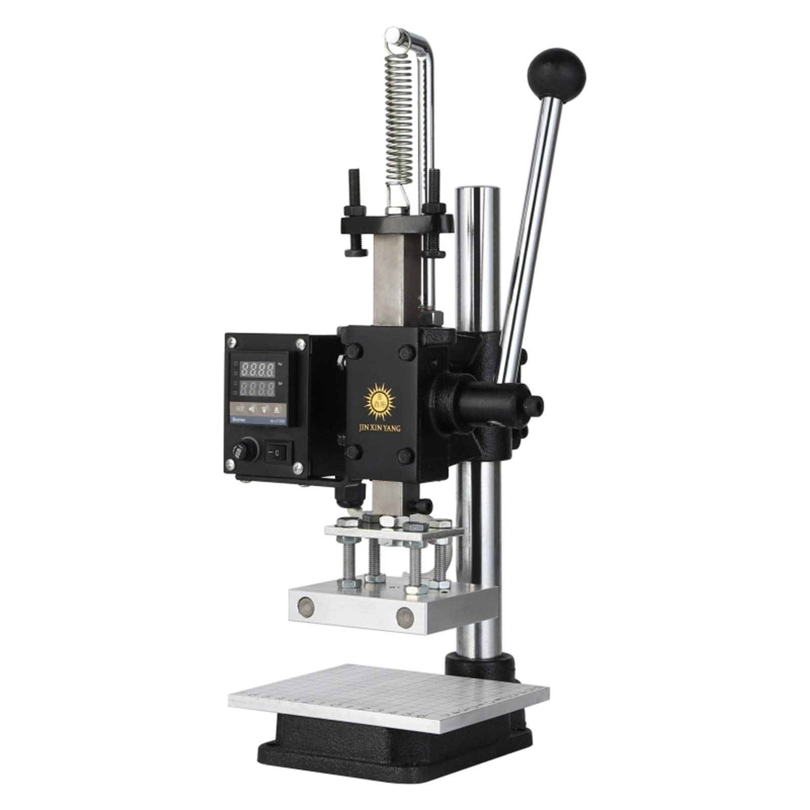 DYJD Multifunction Hot Foil Stamping Machine Leather Wood Paper Branding Logo Marking Press Machine Stamper Temperature Adjustable,Hot pressing plate: 8 * 10cm