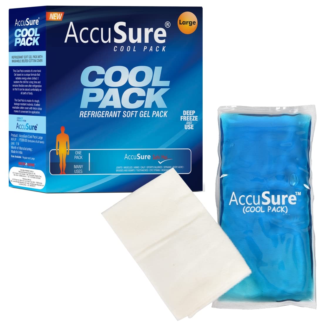 AccuSure Reusable Gel Based Cool Pack (B01HDDJOKS) Amazon Price History, Amazon Price Tracker