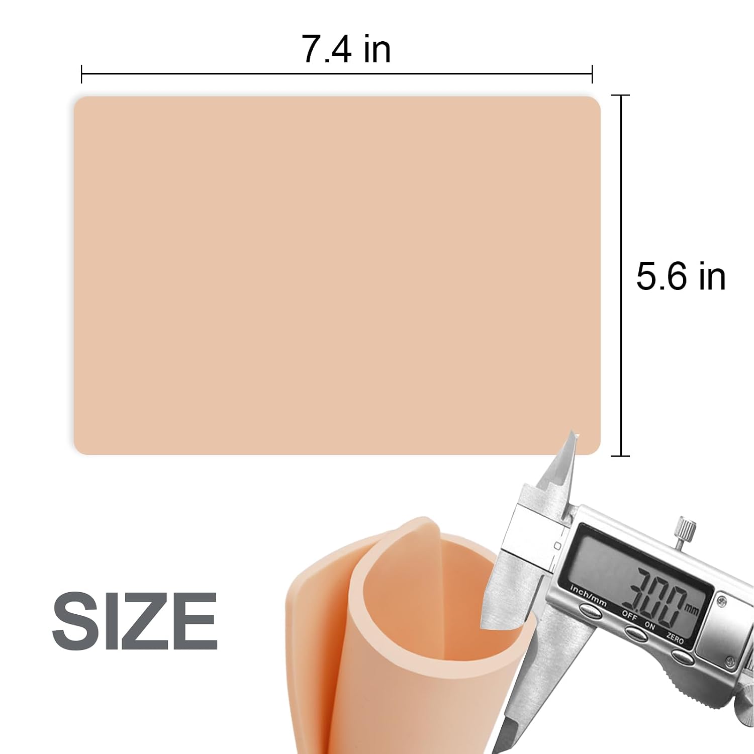 Autdor 3MM Fake Skin - 4Pcs Tattoo Skin 6×8" Blank Tattoo Practice Skins Double Sides Piel Sintética Para Tatuar Microblading Eyebrow Practice Skins for Tattooing Supplies Beginner Experienced Artist