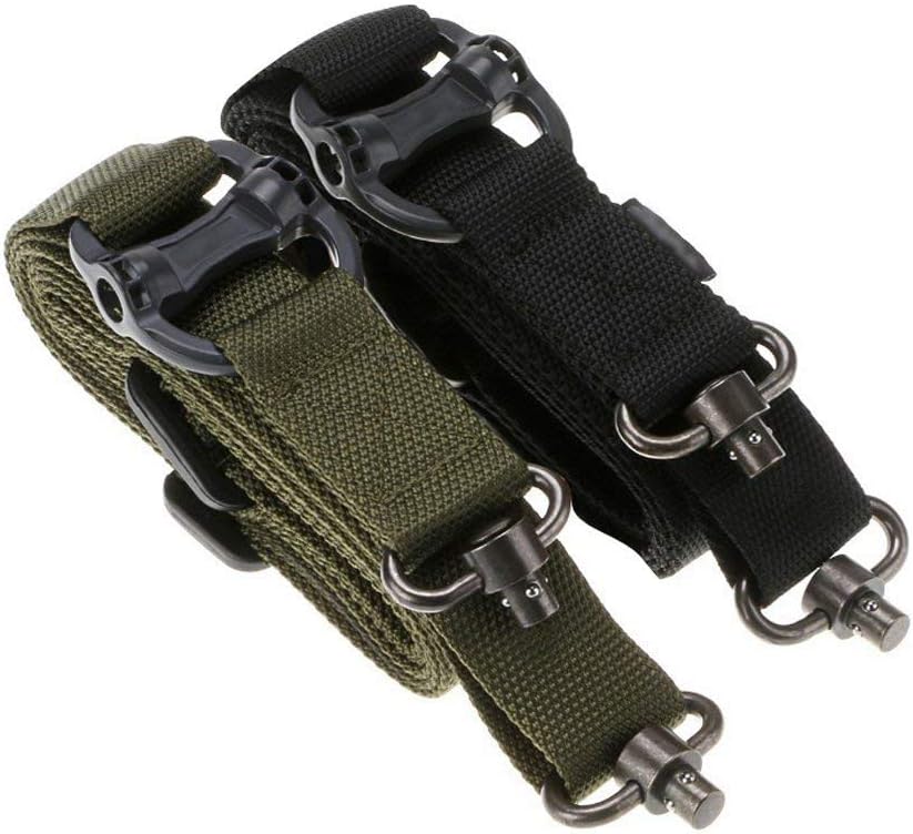 Richwealth 2 Pack Military Tactical Safety Two Points Outdoor Belt Sling Adjustable Strap …