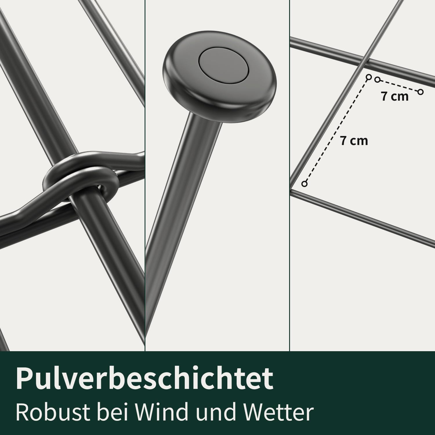 VERDOBA Teichzaun Gartenzaun Komplettset - Metall 10 Zaunelemente - Zaun für den Garten, Gitterzaun Set Oberbogen - für Hunde (10x Oberbogen, Anthrazit - RAL 7016)