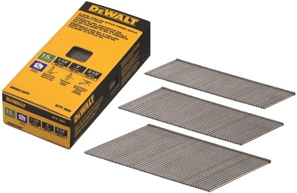 DEWALT 15 Gauge DA Nails Project Pack