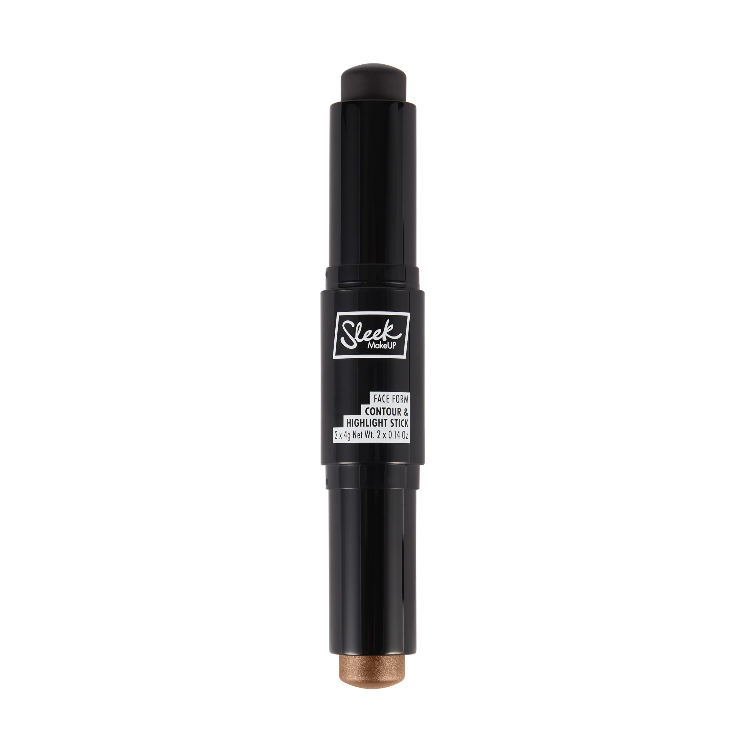 Sleek MakeUP Face Form Contour & Highlight Stick - 2-in-1 Cream Contour and Highlighter, Buildable Lightweight Formula with Jojoba Oil & Vitamin E, 8g (Extra Dark)