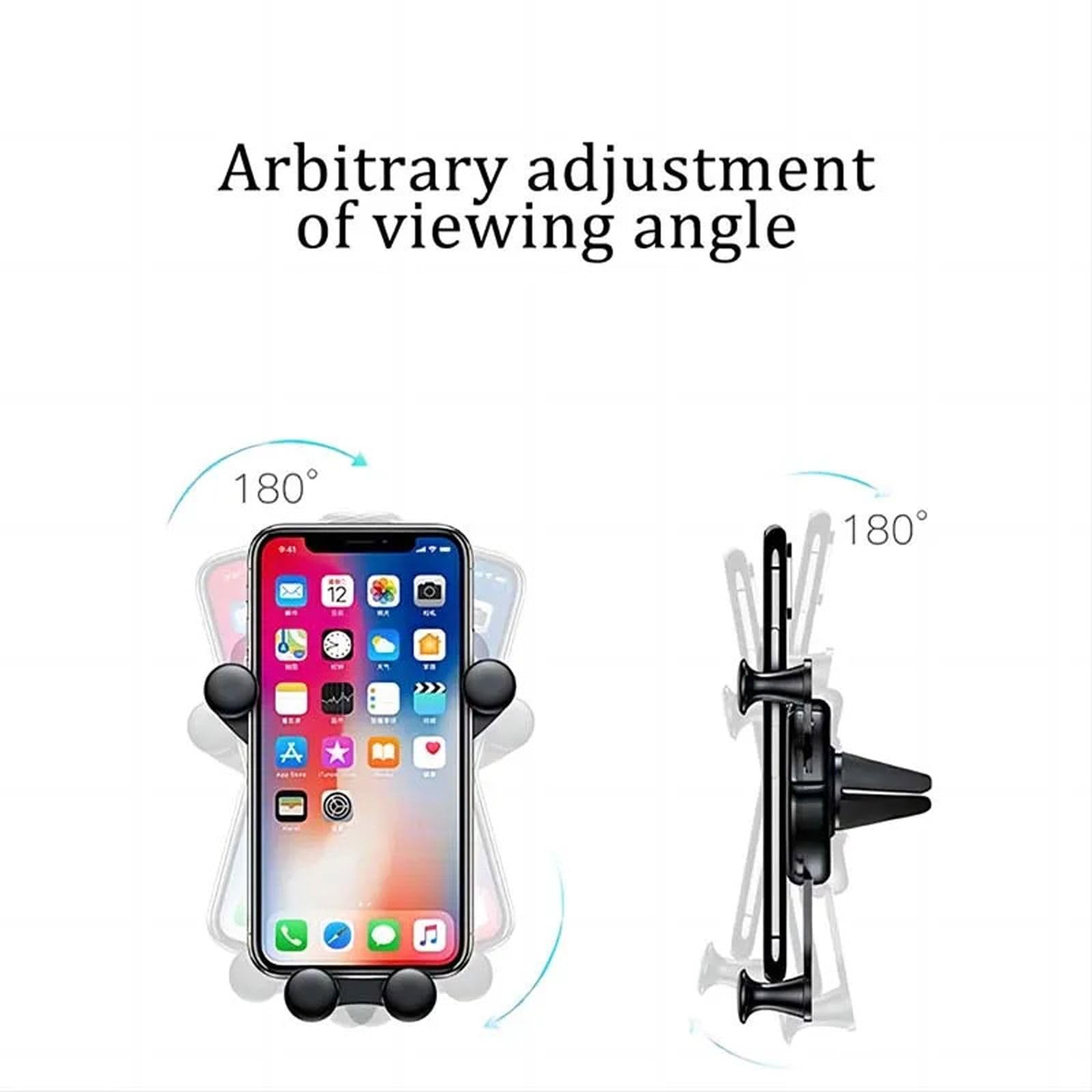 Grawitacyjny uchwyt samochodowy na telefon Hak wentylacyjny Uchwyt do telefonu komórkowego GPS do iPhone'a Samsung Xiaomi Uchwyt samochodowy Uniwersalny
