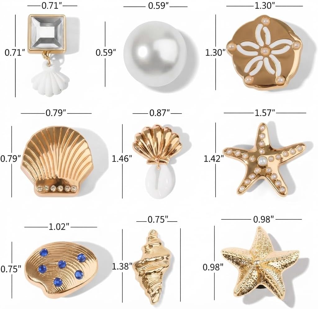 Gold-Toned Shoe Charms