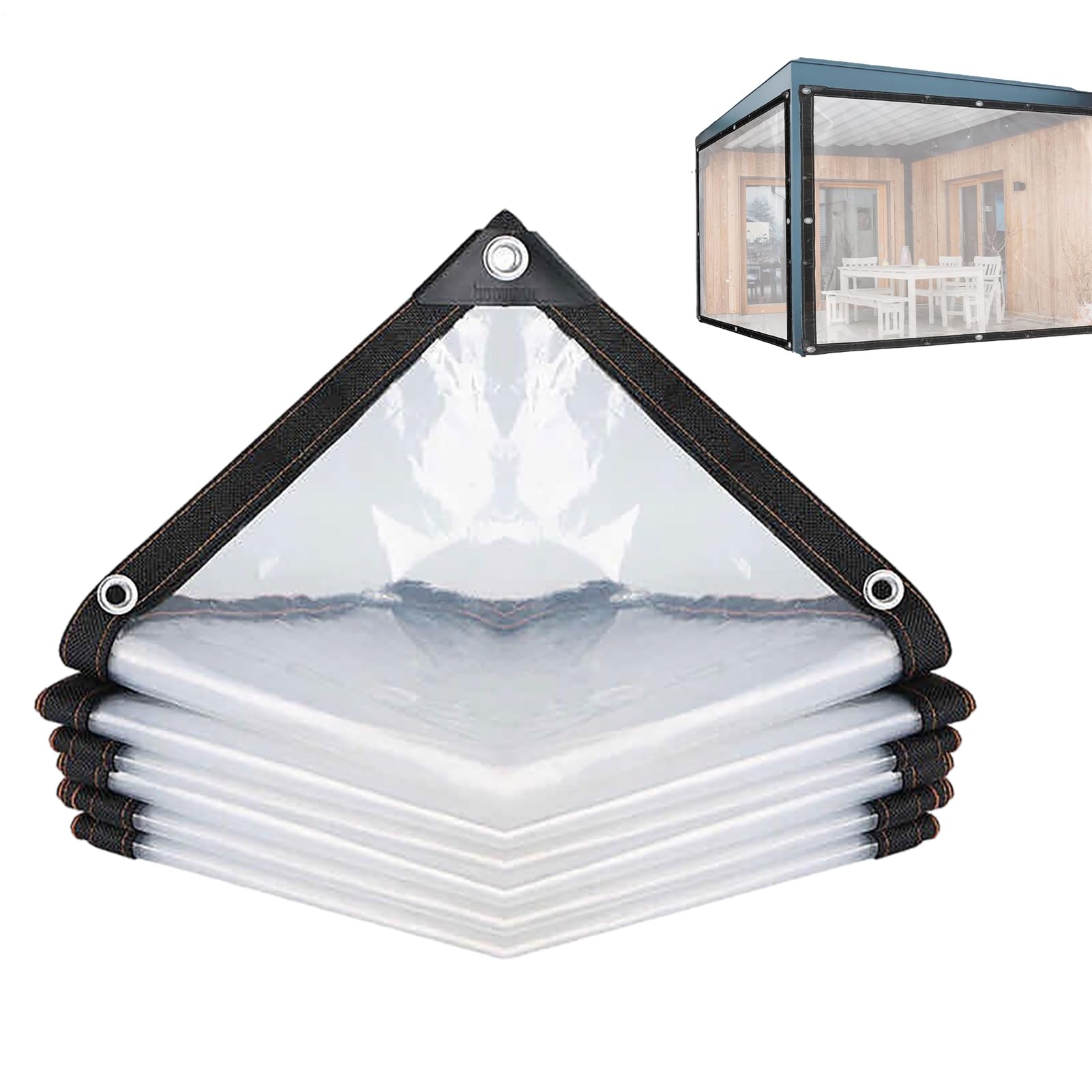 Evita la humedad y el viento con la lona transparente impermeable para invernadero y patio