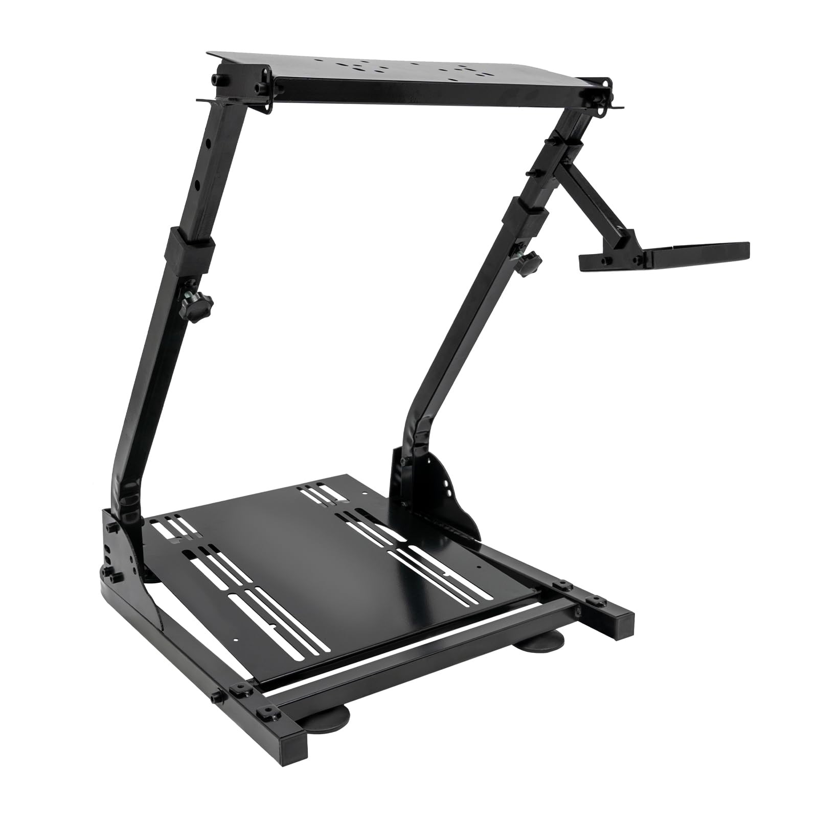 Cavalletto per volante, pieghevole, regolabile | Supporto per volante per Logitech G25/G27/G2/G920/G923; TX-F458/T500RS/T3PA-PRO (F1/GT), pedali Fanatec Clubsport e Simcube