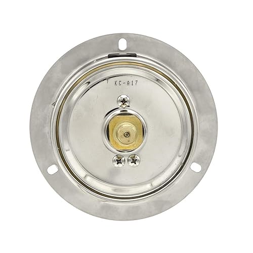 Miniatura 3 de PIC Gauges 204L-404F Manómetro de presión relleno de glicerina con brida frontal con carcasa SSbisel, internos de latón, lente de PC, esfera de 4",