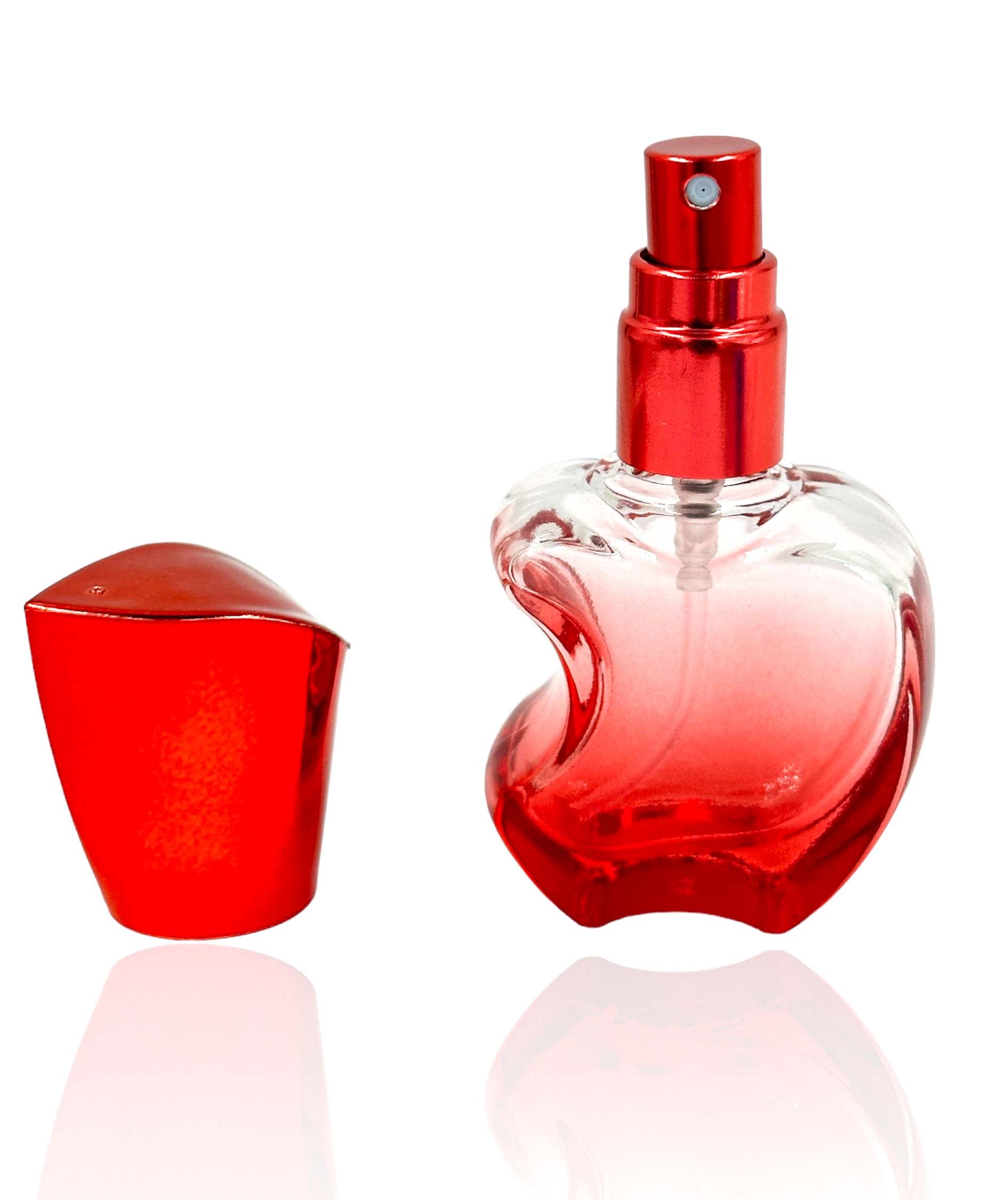 Hunky Dory 10ml Empty Appple shape Multicolour Glass Delicated Perfume Decant Spray Bottles with Metally Pump and Cap For DIY Perfume, Essential Oils, Rose Water, Travel Use(Pack of 1) (Red)-image-35