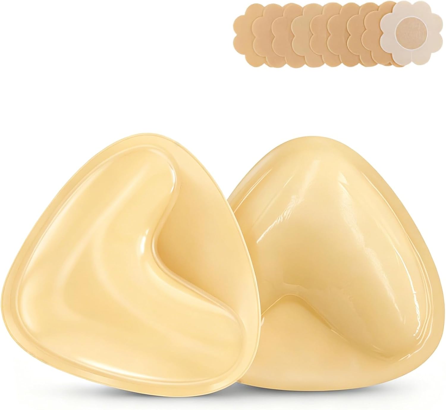 Ultra Boost Sticky Bra Pads Inserts, Double Sided Adhesive Push Up Padding Inserts for Women’ Bras Bikini Swimsuits