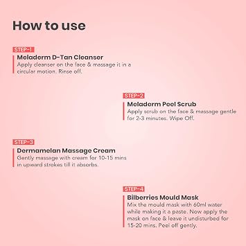 O3+ D-TAN Facial Kit for TAN Removal & Skin lightening 45g | Detan Facial Kit for TAN Removal KIT-234