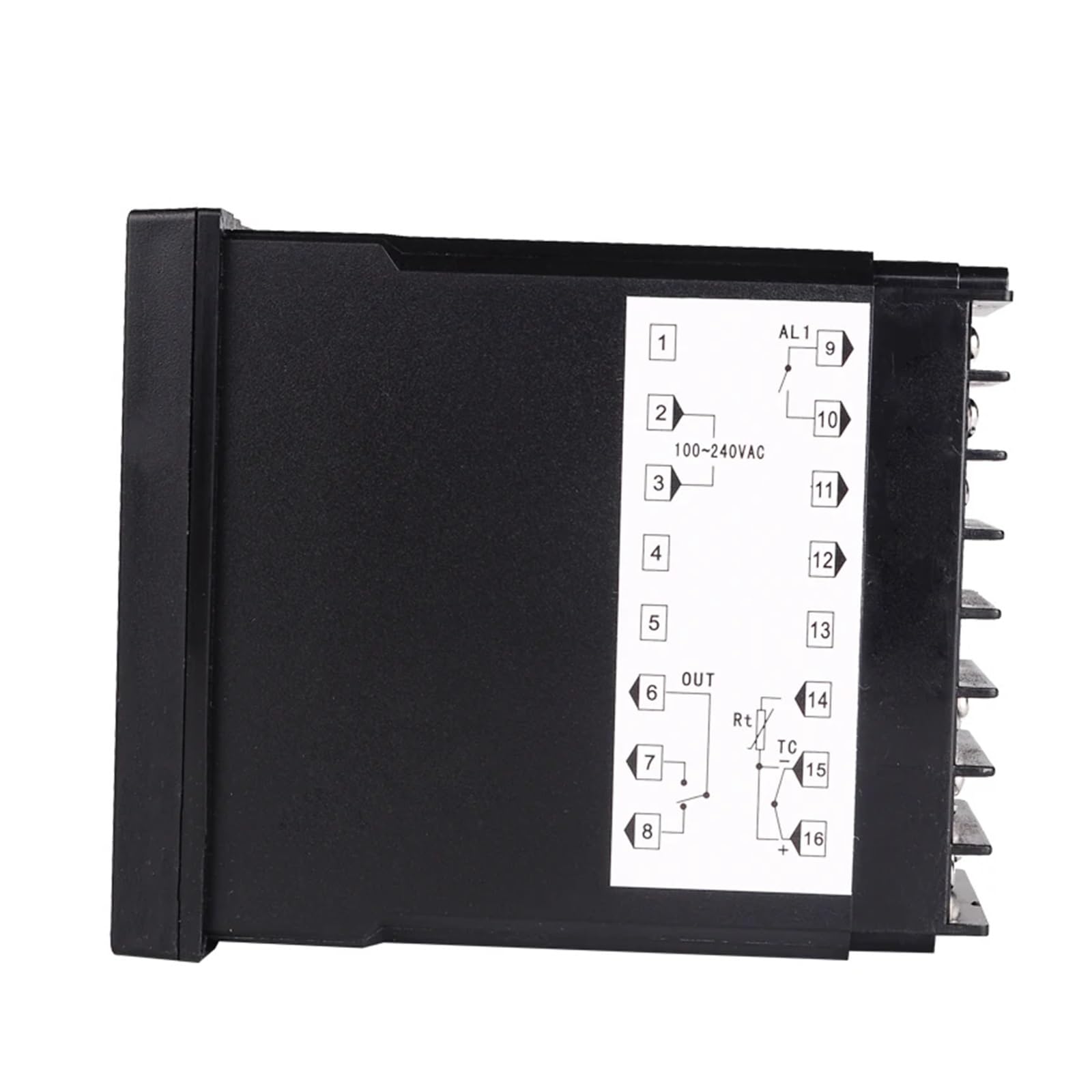 RWRAPS regolatore Temperatura pid Doppio regolatore di Temperatura PID Digitale REX-C400 con termocoppia sensore K, Uscita relè