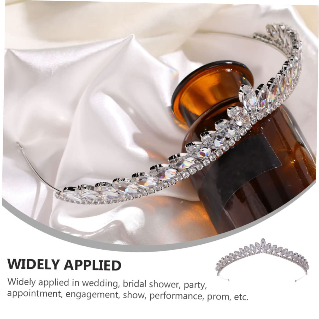 FRCOLOR 3 Pezzi Eleganti Cerchietti Per Da Sposa Con Strass Per La Sposa
