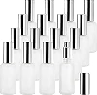 Bekith 16-Pack 50ml Frosted Glass Spray Bottles - Refillable Fine Mist Atomizers for Essential Oils, Perfume, Cleaning, Leak-Proof Travel Size