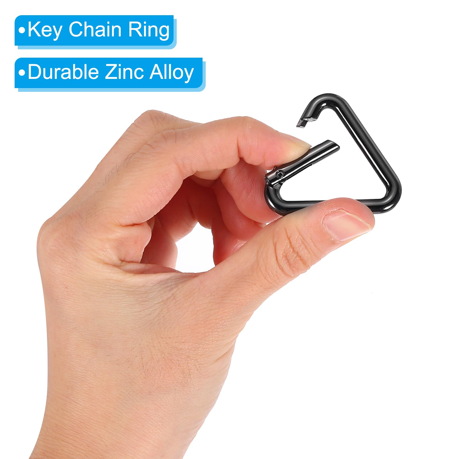 PATIKIL 1-1/5" Metal Triangle Ring Buckle - Image 3