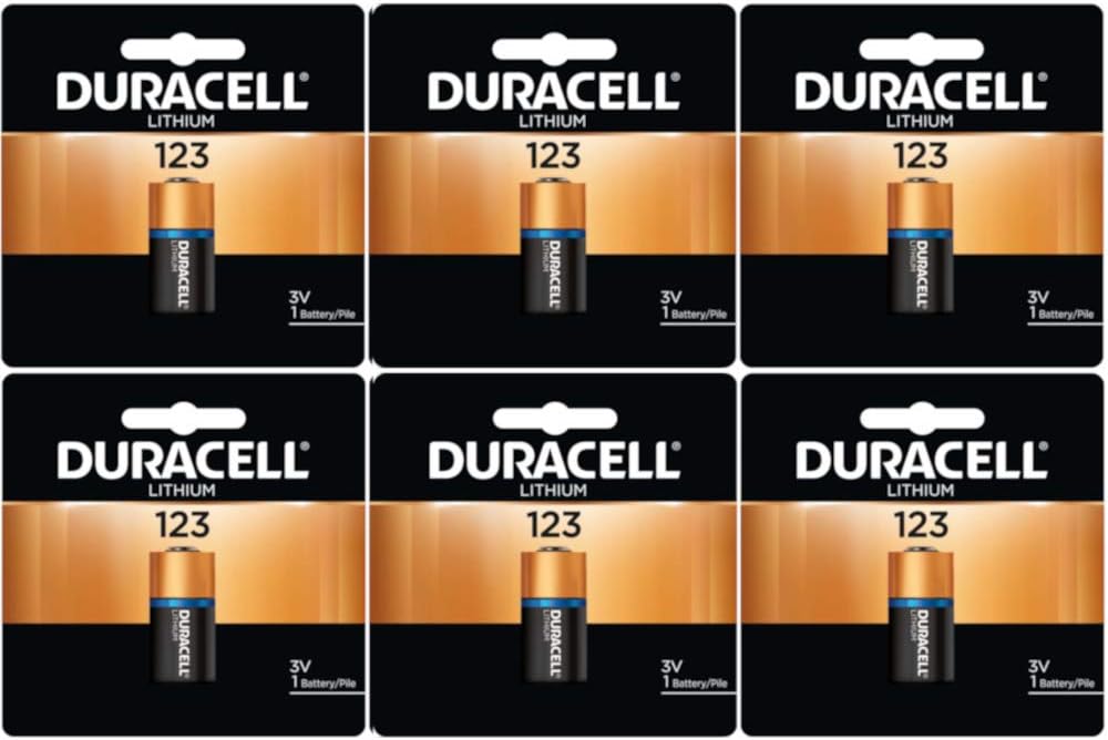 Lithium Photo Battery (123), 3 Volt (PKG of 6)