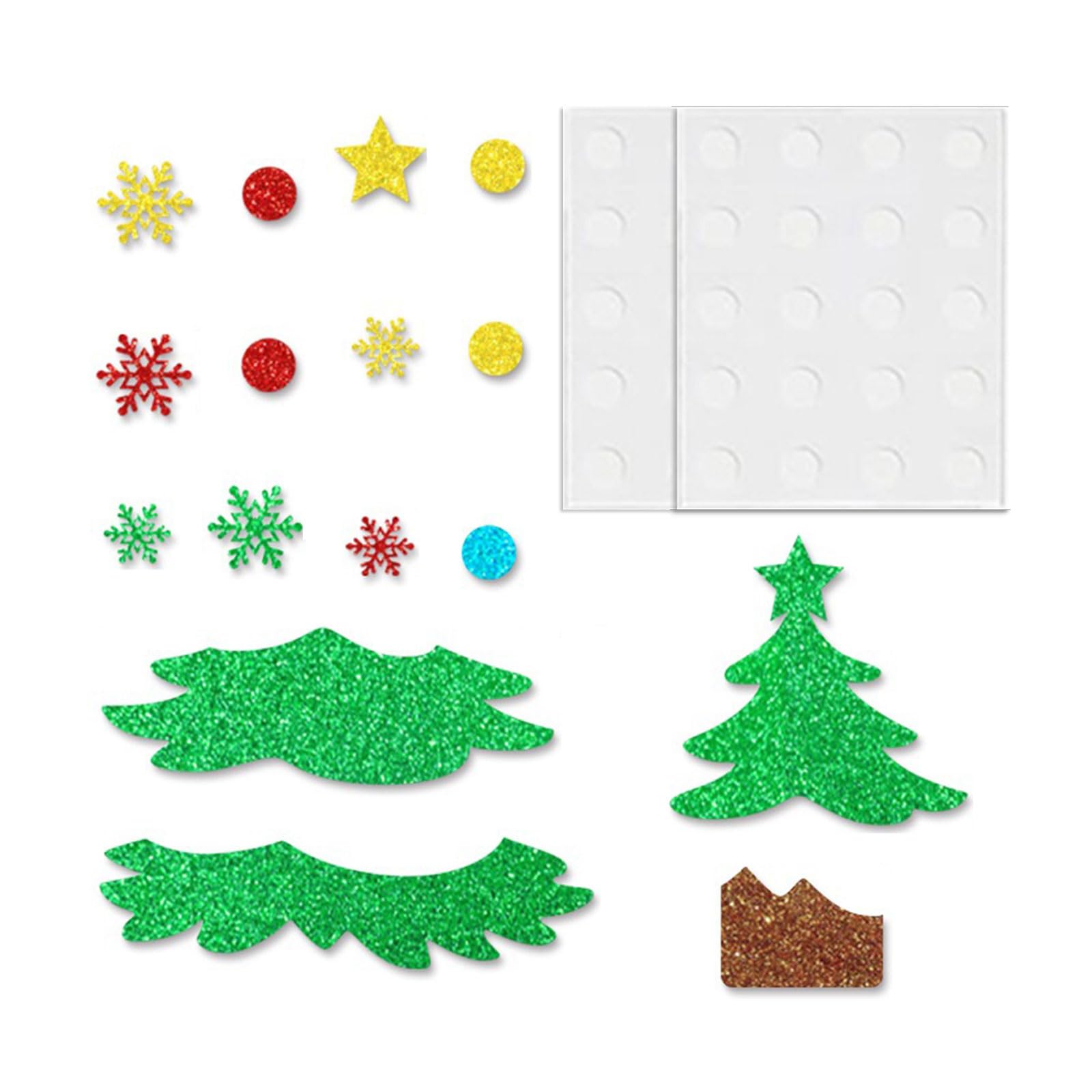 Tsophreniq Celebratory Snowfigure Garnishes Stick Skin Off Painting for Holiday Party Classroom Winter Celebration Sparkling Snowfigure Wall Garnishes
