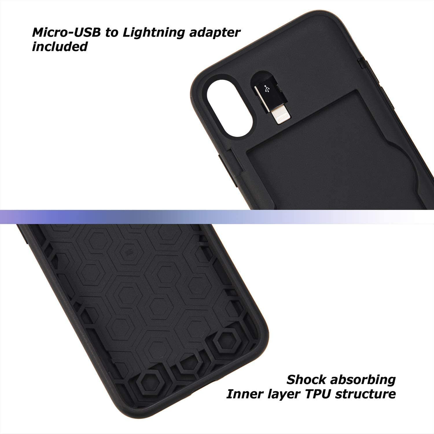 TORU CX PRO Cover a Portafoglio Progettata per iPhone Xs Max Custodia con Porta Carte, Cinturino, Specchio e Adattatore Lightning - Blu