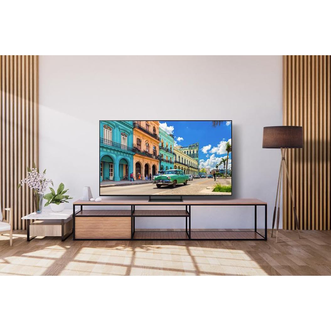 Samsung OLED 4K S90C 55 Zoll Fernseher (GQ55S90CATXZG, Deutsches Modell), Quantum HDR OLED, Neural Quantum Prozessor 4K, LaserSlim Design, Smart TV [2023]