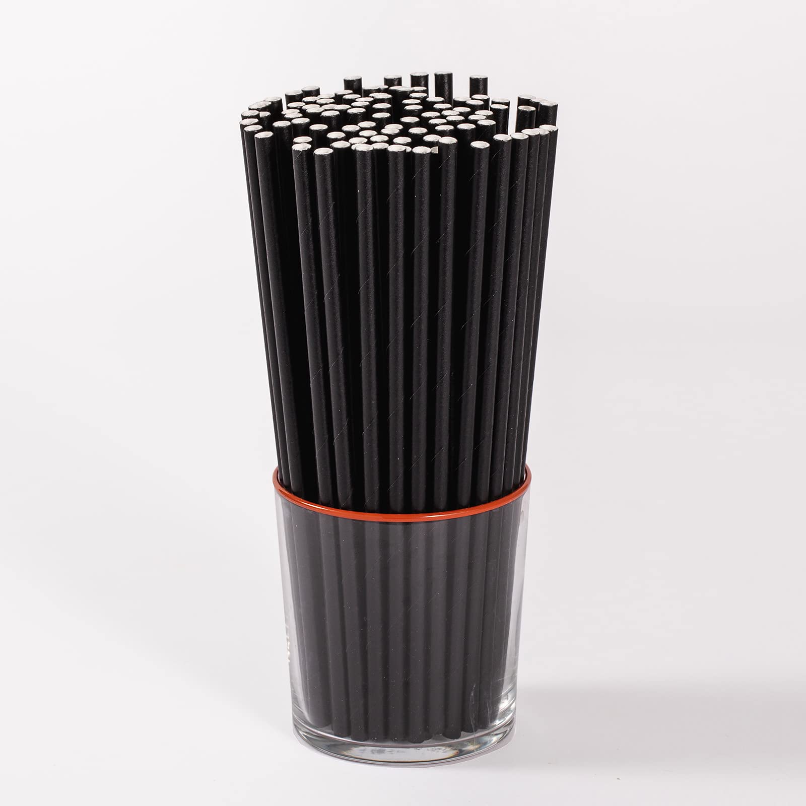 SustainaBuddies 2400 Medium Disposable Paper Drinking Straws, White, 20cm x 5mm