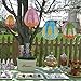 BESTOMZ Paper Lanterns Hanging Decorations Egg Shaped-- 10.5